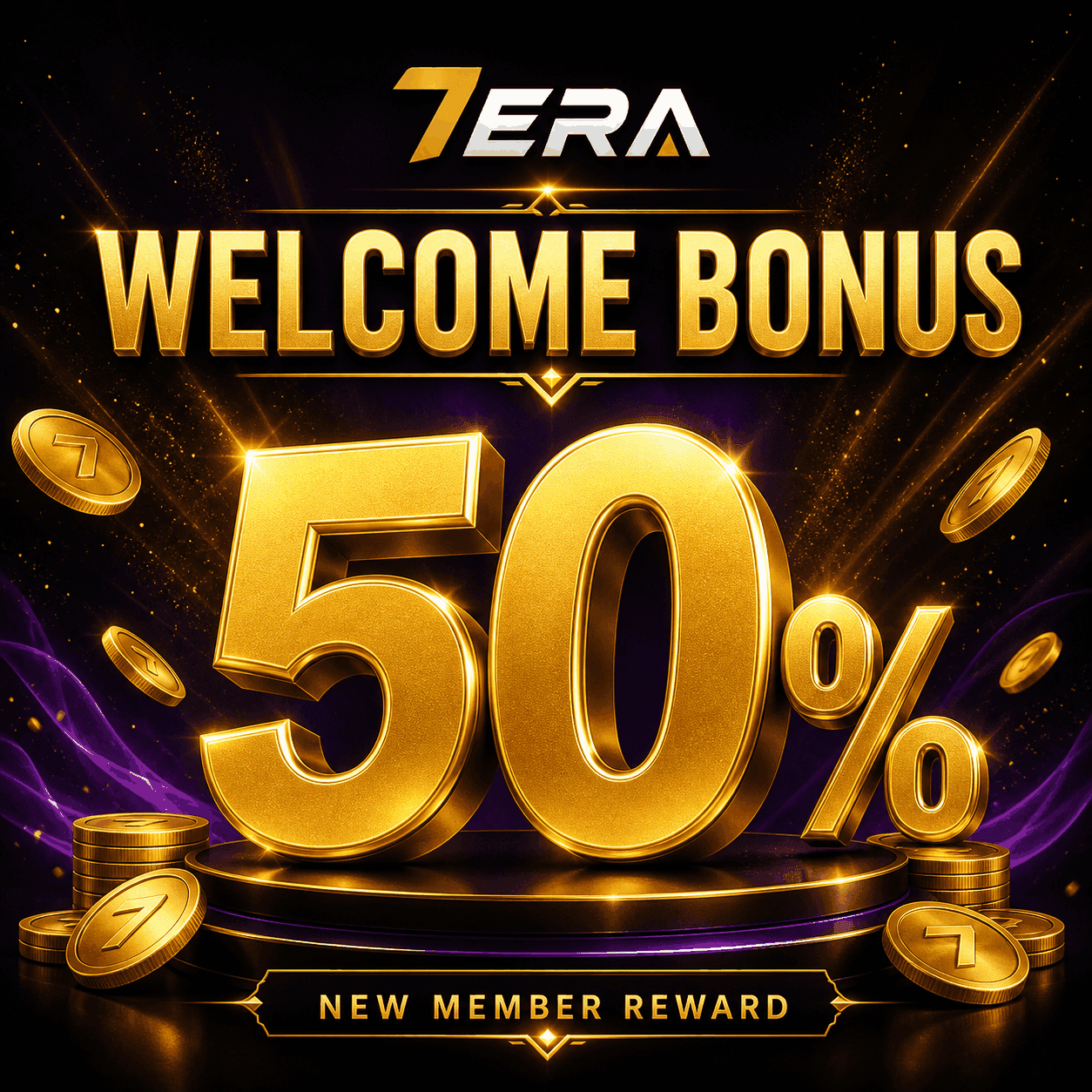 Welcome Bonus 50% promotion